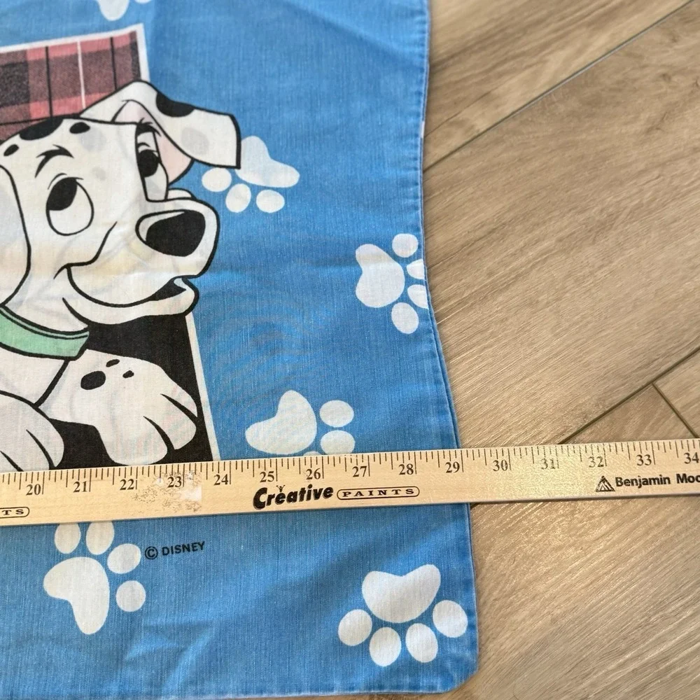 101 Dalmatians Disney Character Standard Pillowcase Double Sided Vintage 90s